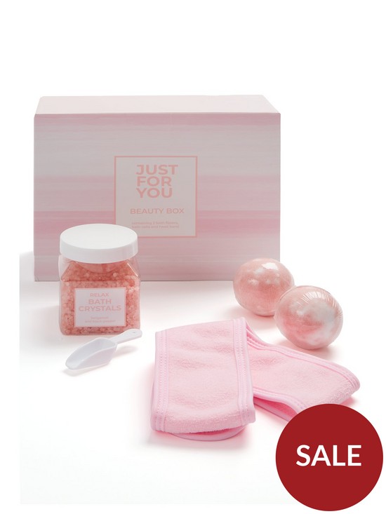 front image of just-for-you-bath-and-body-gift-set