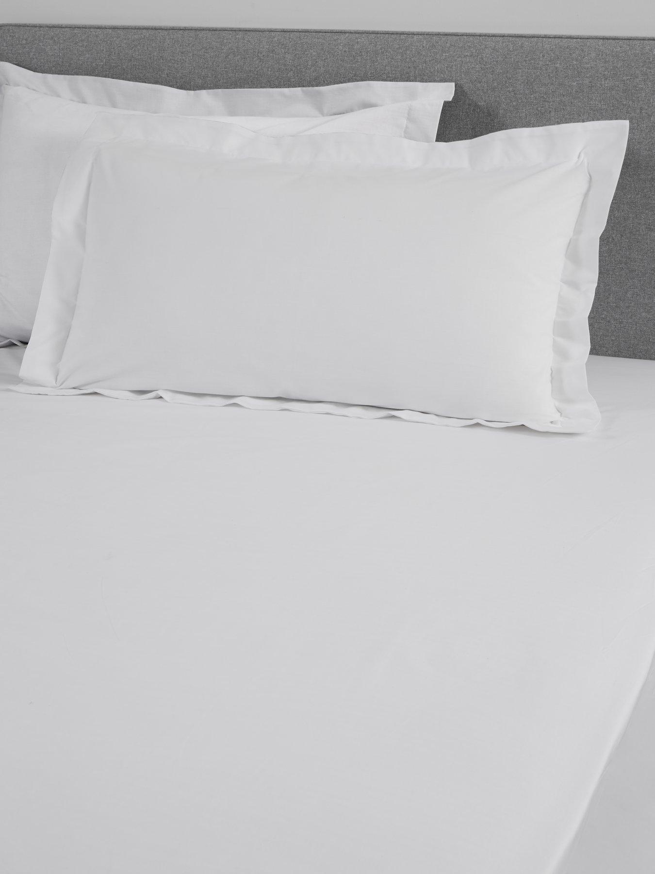 Very Home Non-Iron 180 Thread Count Oxford Pillowcase Pair