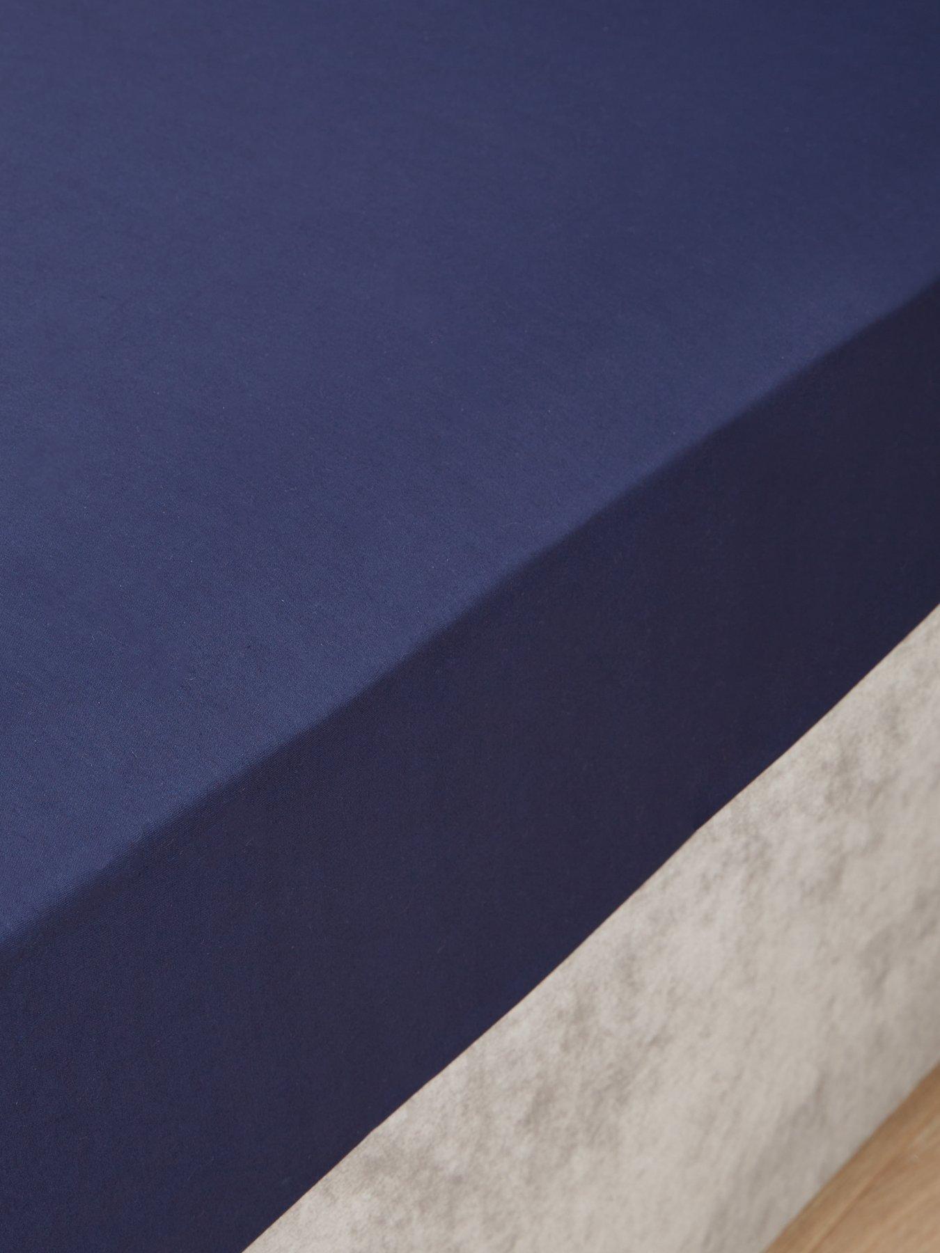  image of very-home-non-iron-180-thread-count-28-cm-fitted-sheet