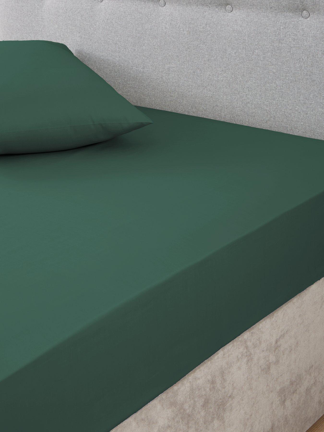 Image 1 of 4 of The Very Collection Non-Iron 180 Thread Count 28 cm Fitted Sheet