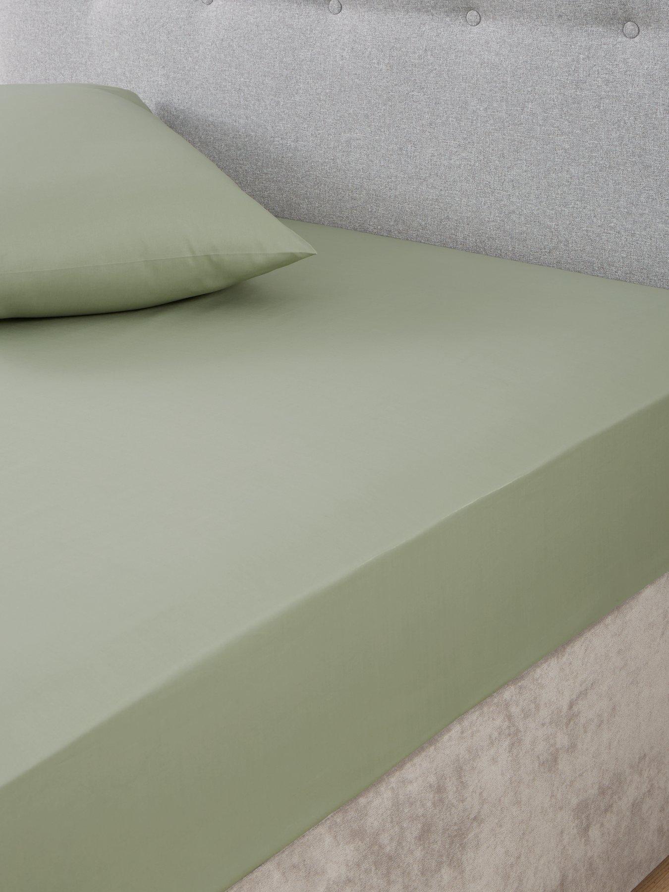 The Very Collection Non-Iron 180 Thread Count 28 cm Fitted Sheet
