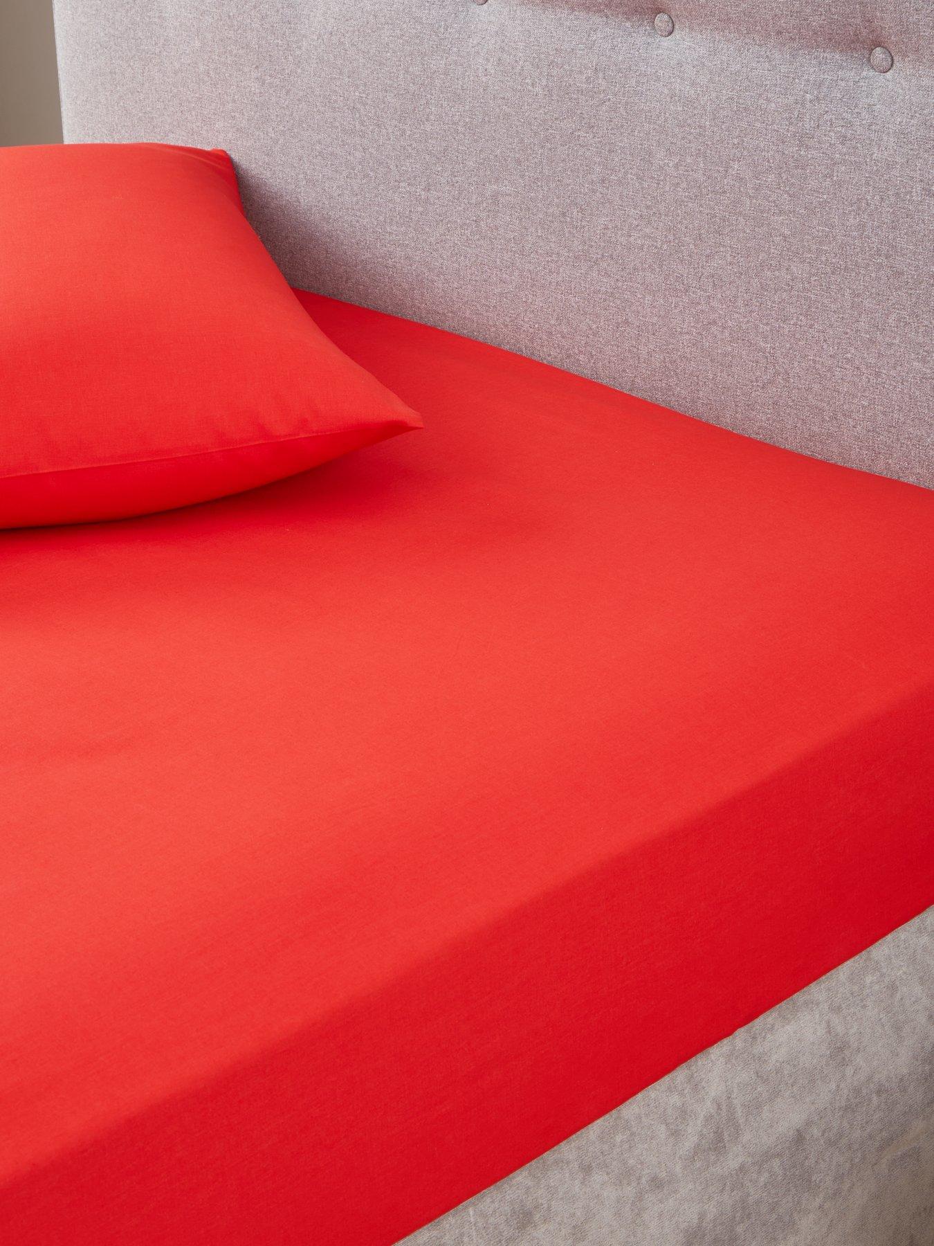The Very Collection Easy Care Polycotton 25 cm Fitted Sheet