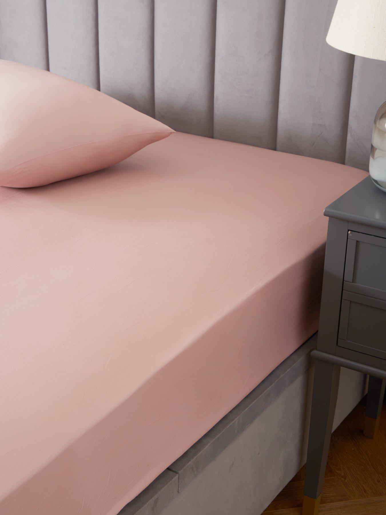 The Very Collection Luxury 400 Thread Count Soft Touch Cotton Sateen 32 cm Extra Deep Fitted Sheet