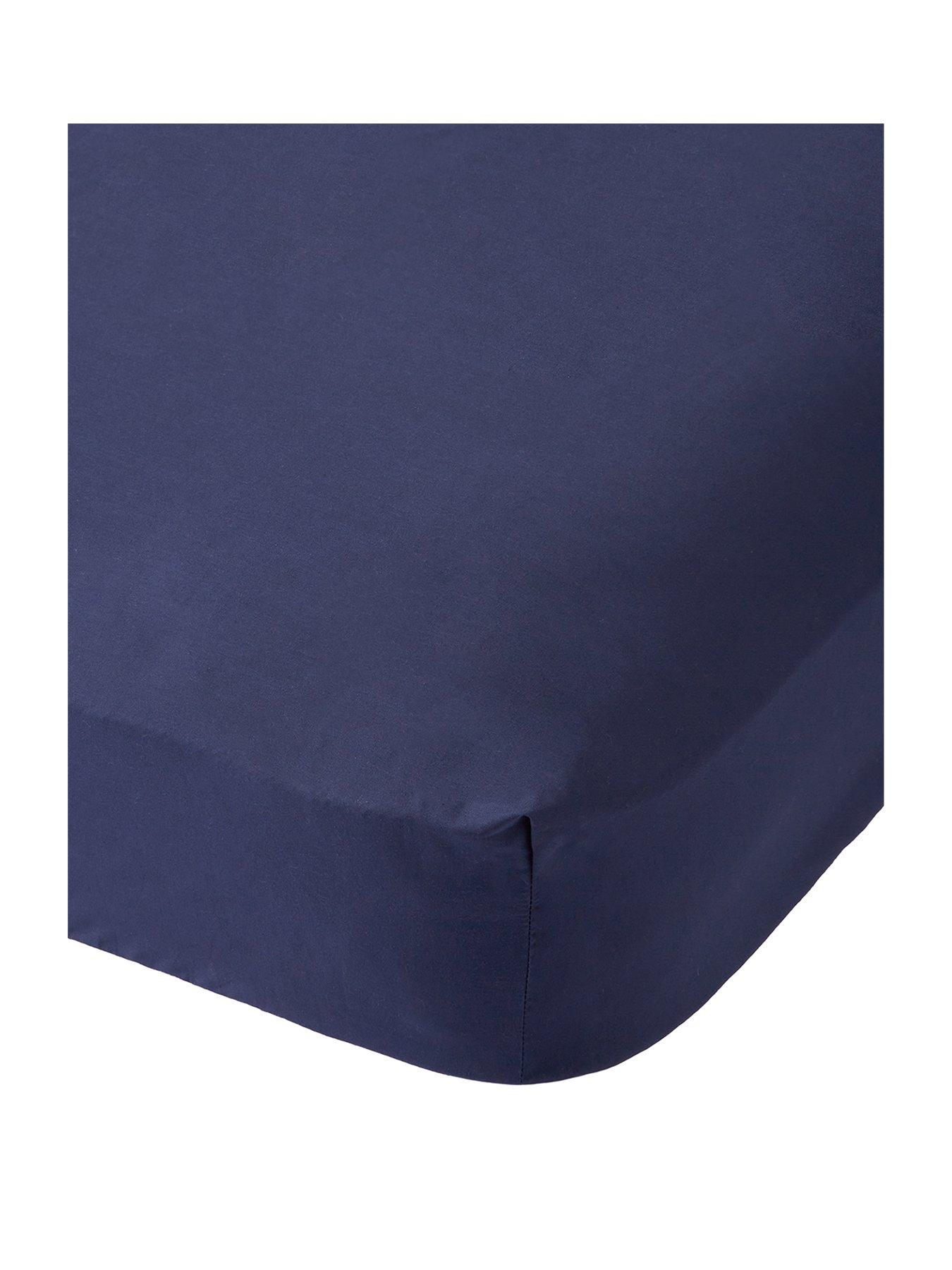 Image 2 of 4 of The Very Collection Non-Iron 180 Thread Count Extra Deep 32 cm Fitted Sheet