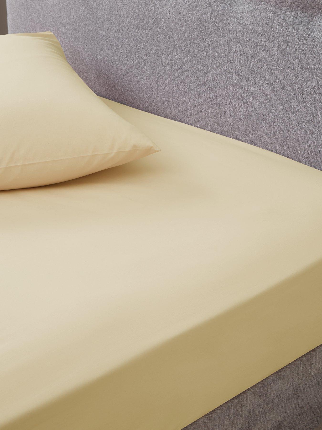 The Very Collection Non-Iron 180 Thread Count 28 cm Fitted Sheet