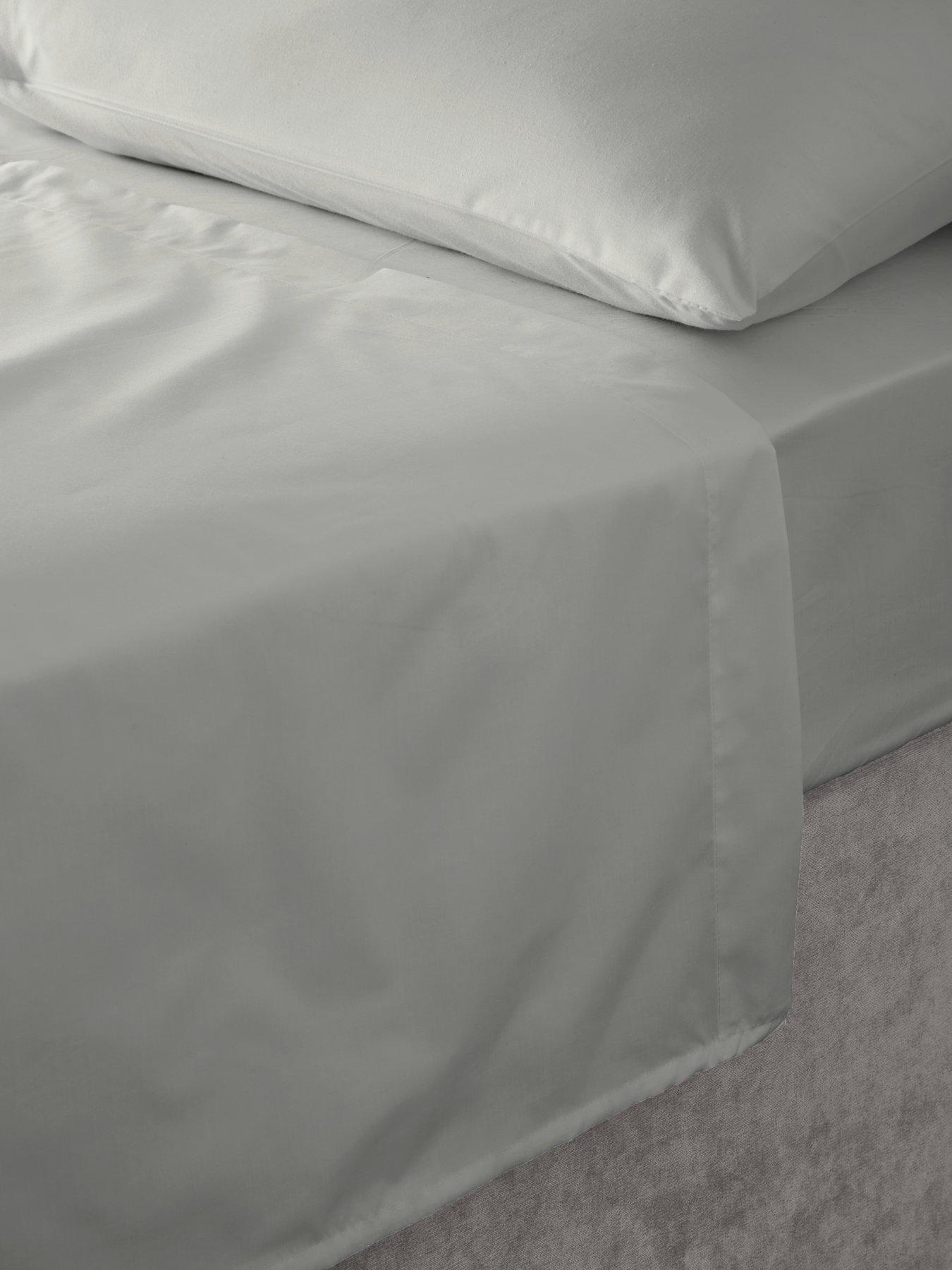 Very Home Non-Iron 180 Thread Count Flat Sheet