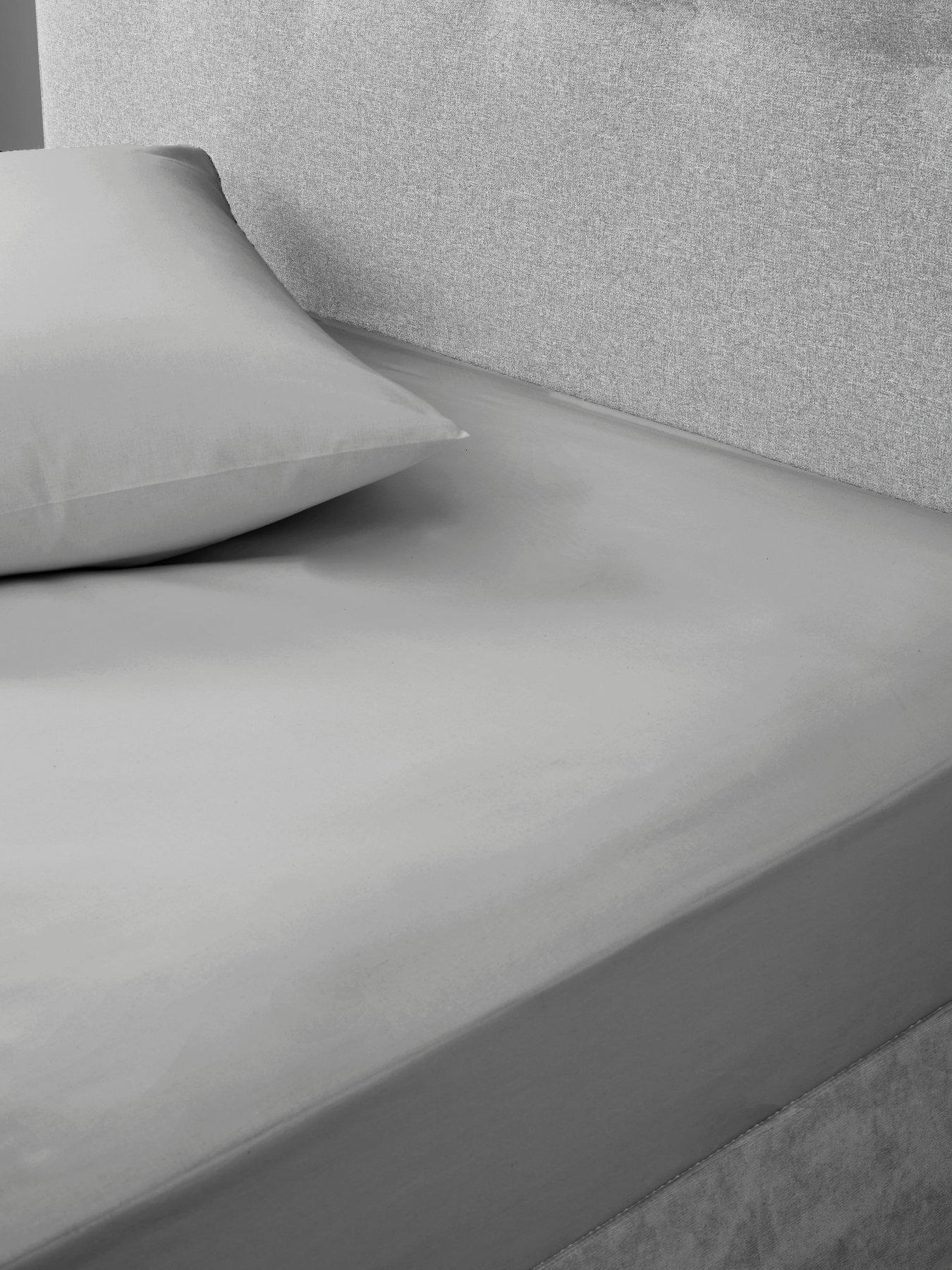 Very Home Non-Iron 180 Thread Count 28 cm Fitted Sheet