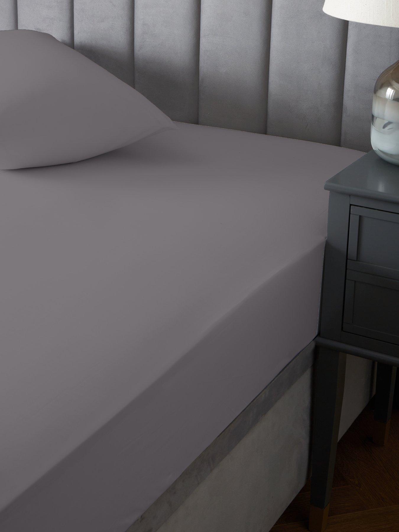 The Very Collection Luxury 400 Thread Count Soft Touch Cotton Sateen 28 cm Deep Fitted Sheet