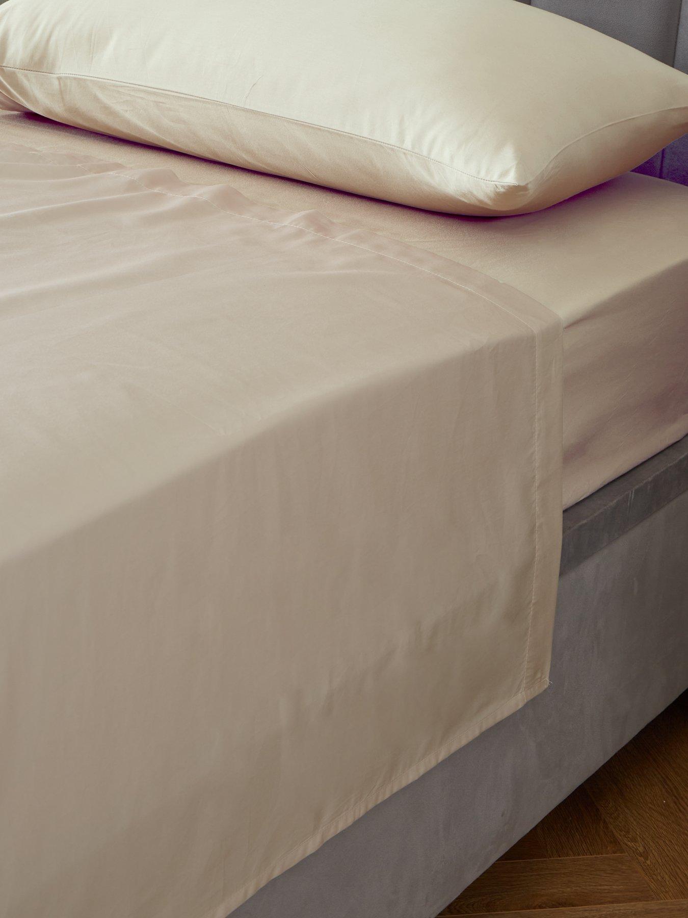 The Very Collection Luxury 400 Thread Count Soft Touch Cotton Sateen Flat Sheet