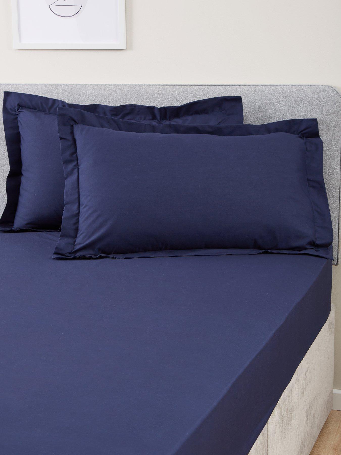Image 1 of 4 of Very Home Non-Iron 180 Thread Count Oxford Pillowcase Pair