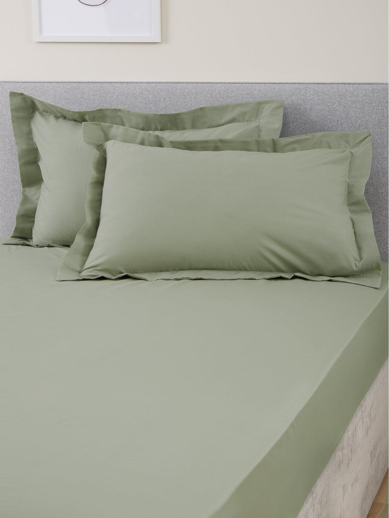 Very Home Non-Iron 180 Thread Count Oxford Pillowcase Pair