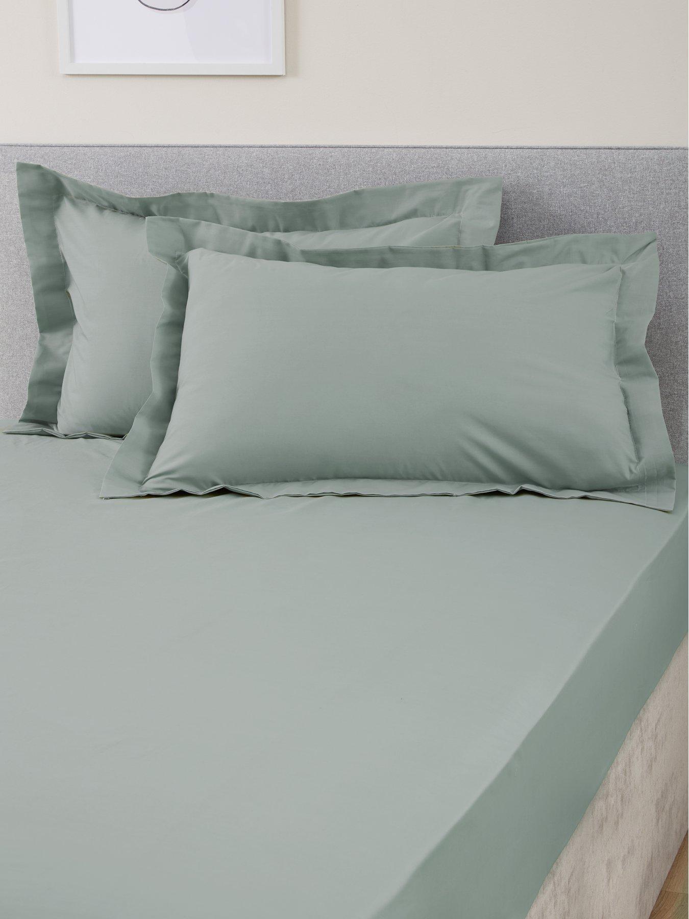 Very Home Non-Iron 180 Thread Count Oxford Pillowcase Pair