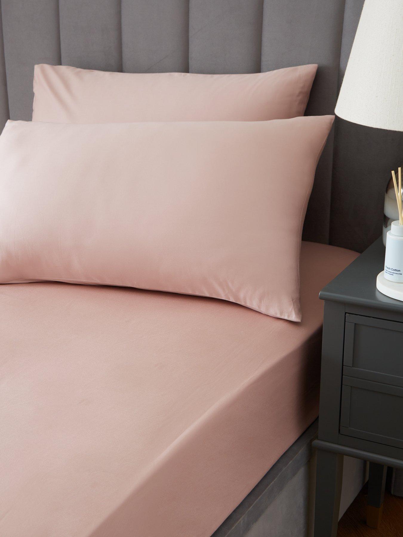 The Very Collection Luxury 400 Thread Count Soft Touch Cotton Sateen Housewife Pillowcase Pair