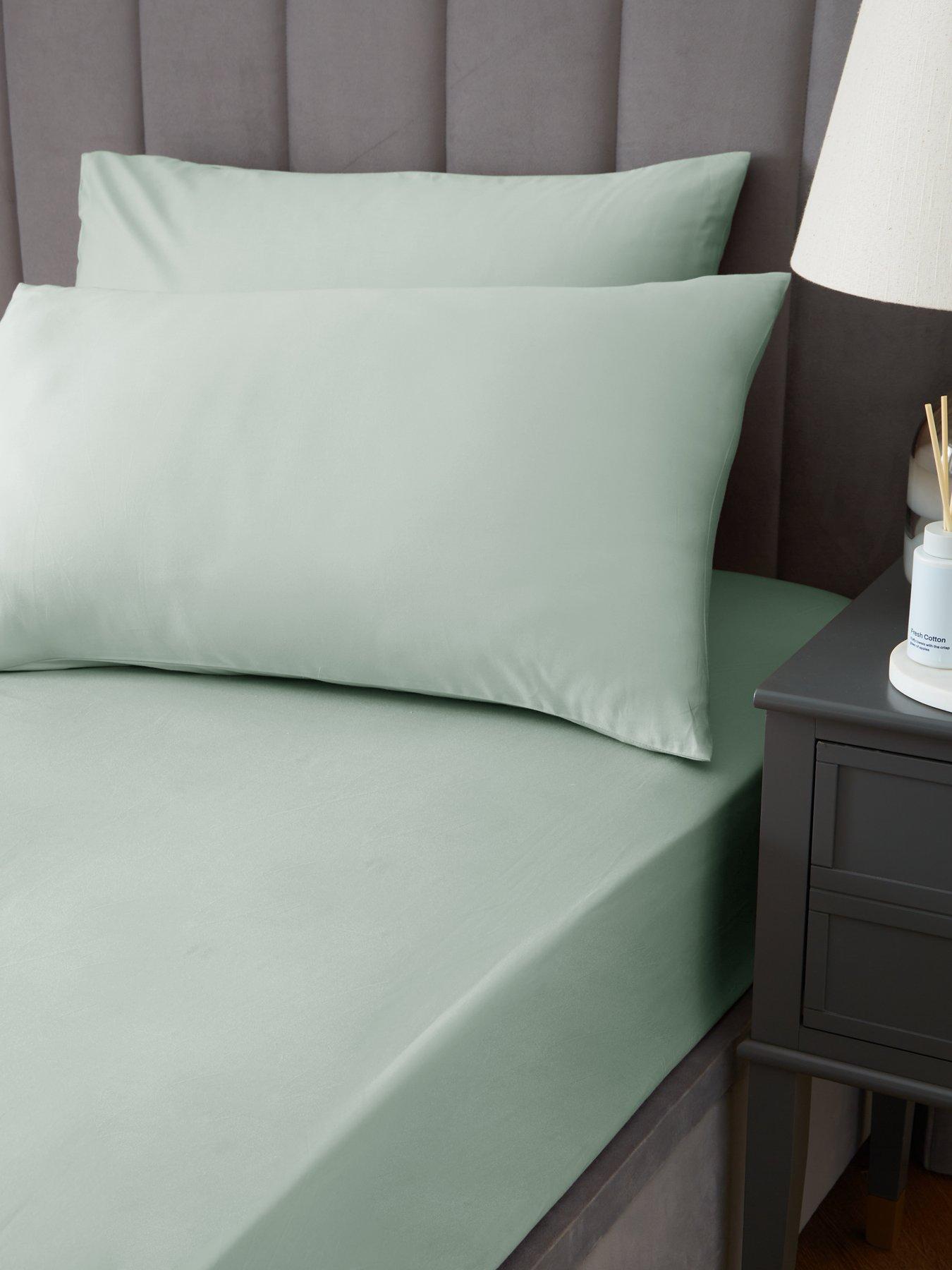 The Very Collection Luxury 400 Thread Count Soft Touch Cotton Sateen Housewife Pillowcase Pair