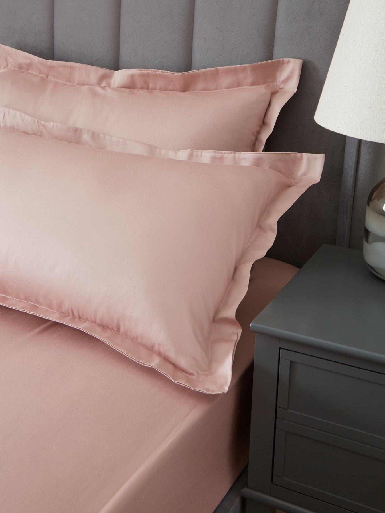The Very Collection Luxury 400 Thread Count Soft Touch Cotton Sateen Oxford Pillowcase Pair