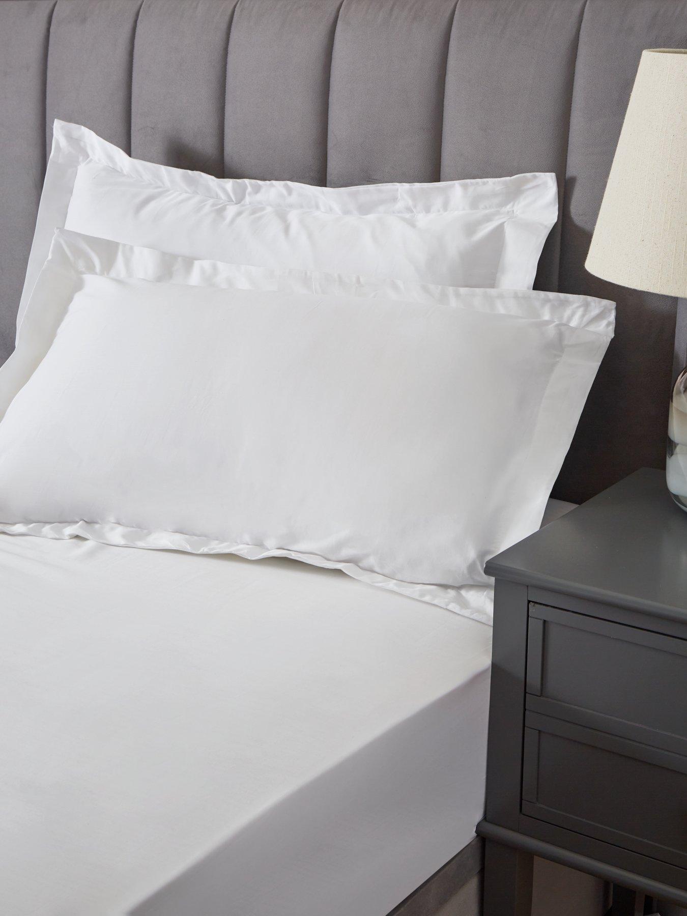 The Very Collection Luxury 400 Thread Count Soft Touch Cotton Sateen Oxford Pillowcase Pair