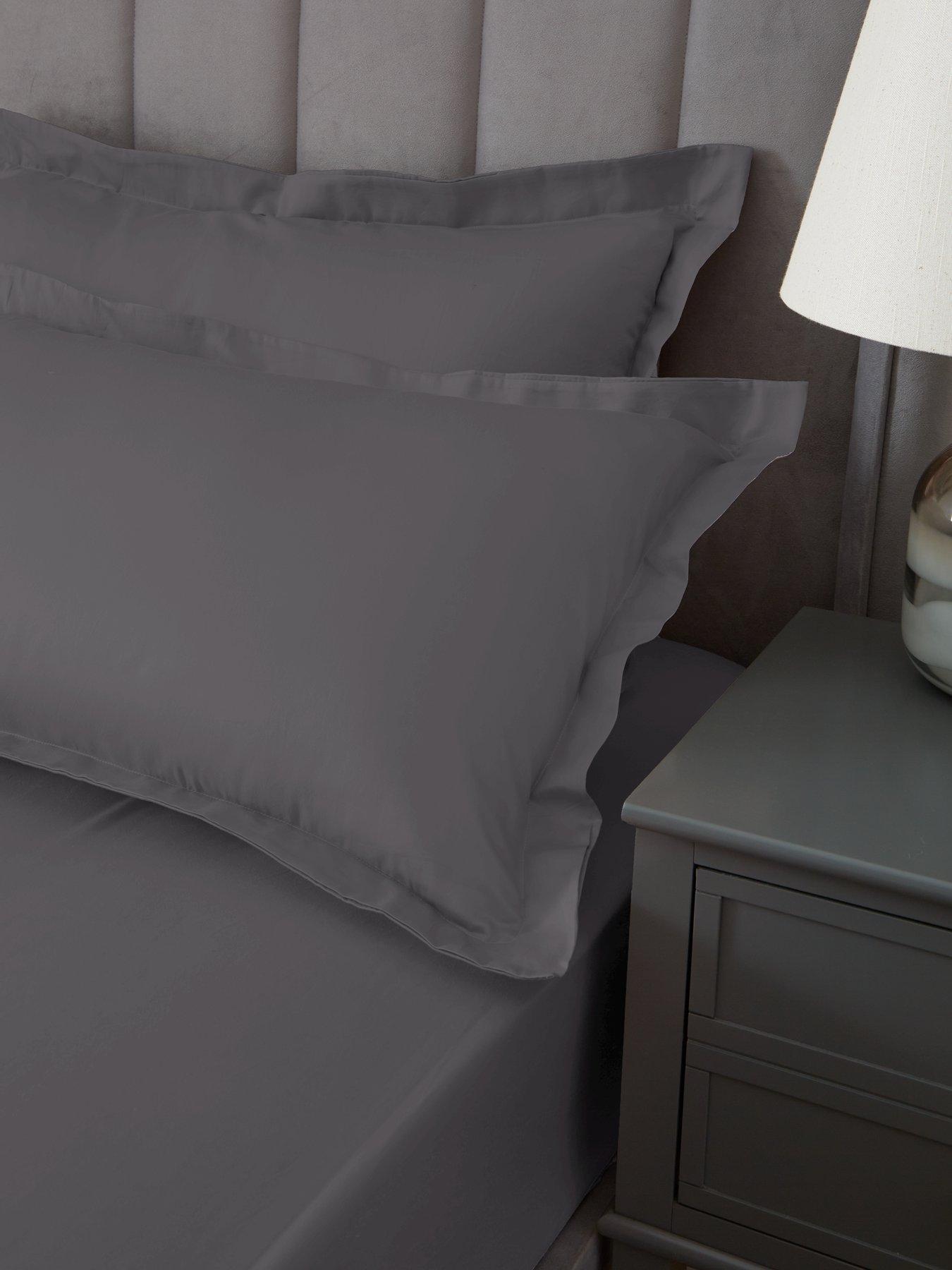 The Very Collection Luxury 400 Thread Count Soft Touch Cotton Sateen Oxford Pillowcase Pair