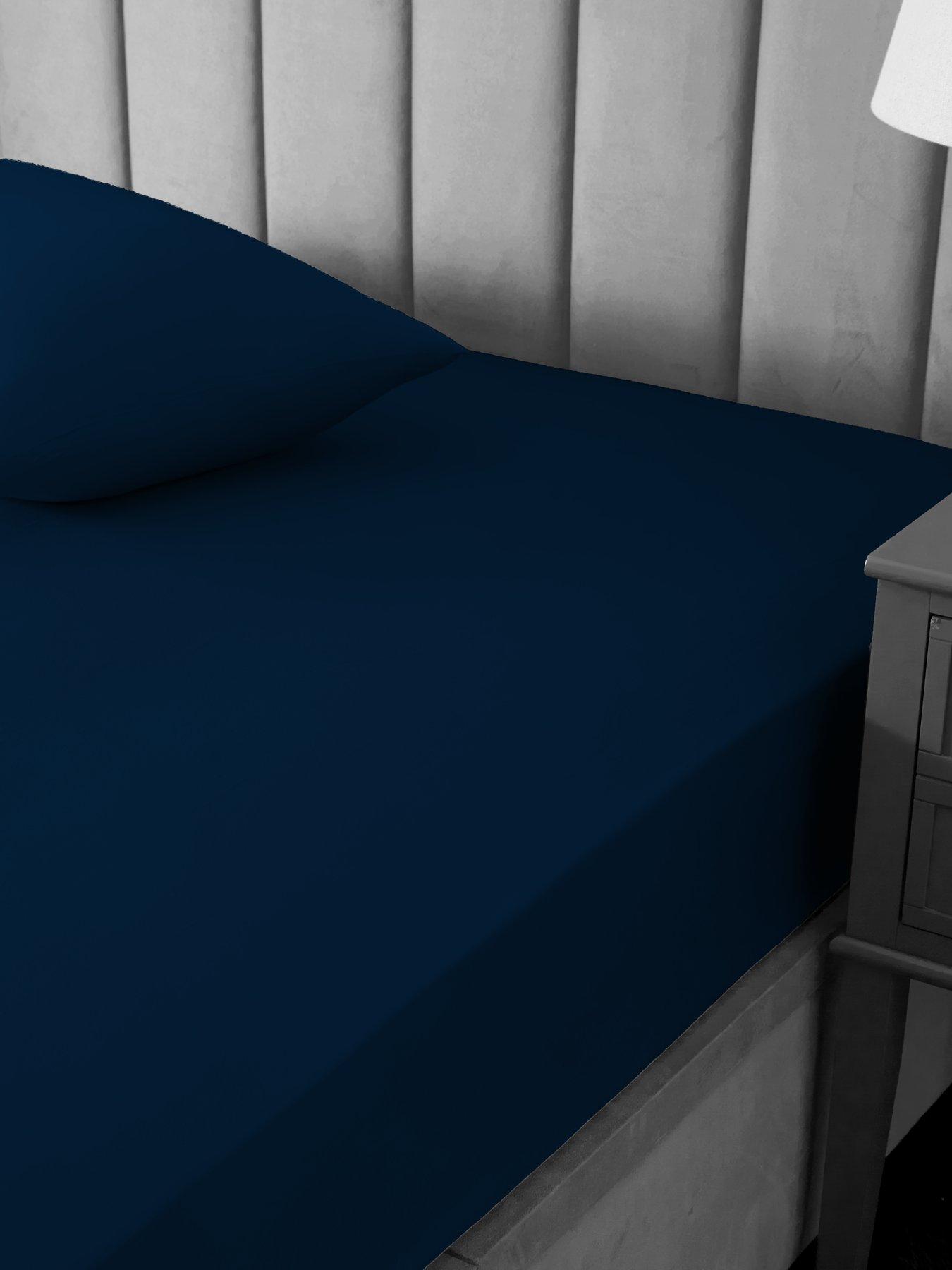 The Very Collection Luxury 400 Thread Count Soft Touch Cotton Sateen 28 cm Deep Fitted Sheet