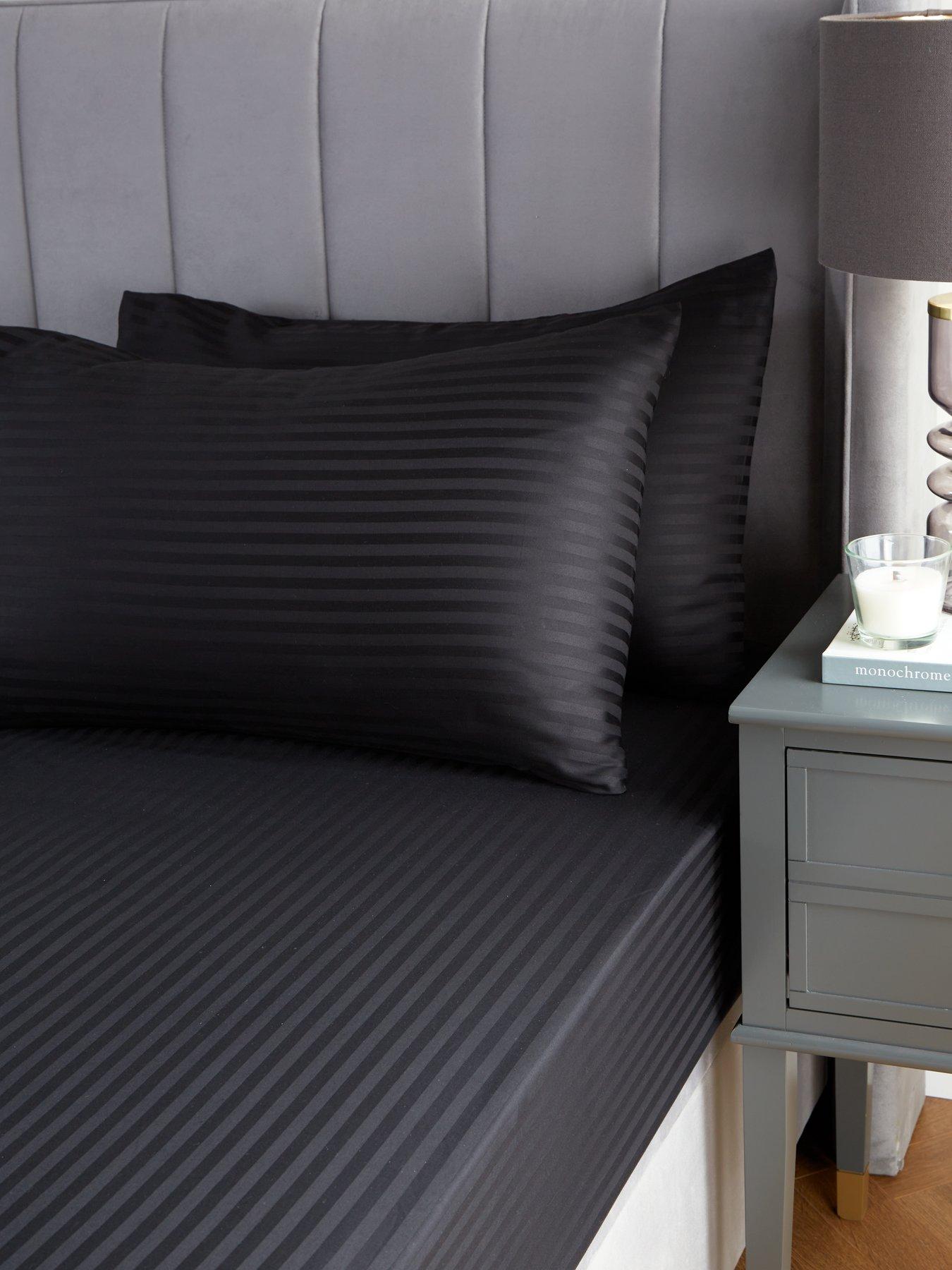 Very Home Luxury 300 Thread Count Soft Touch Sateen Stripe Housewife Pillowcase