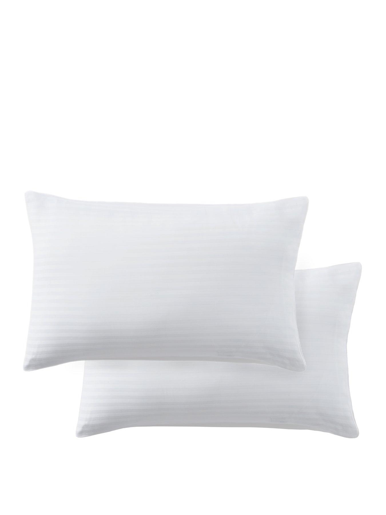 Image 2 of 3 of The Very Collection Luxury 300 Thread Count Soft Touch Sateen Stripe Housewife Pillowcase