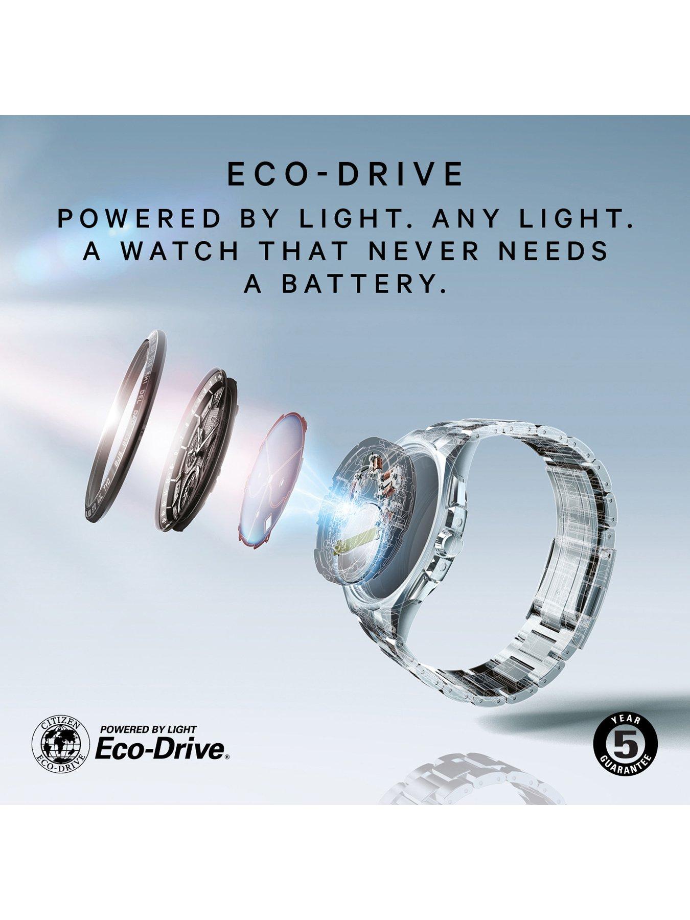 Image 4 of 7 of Citizen GENTS ECO-DRIVE BRACELET Stainless steel bracelet