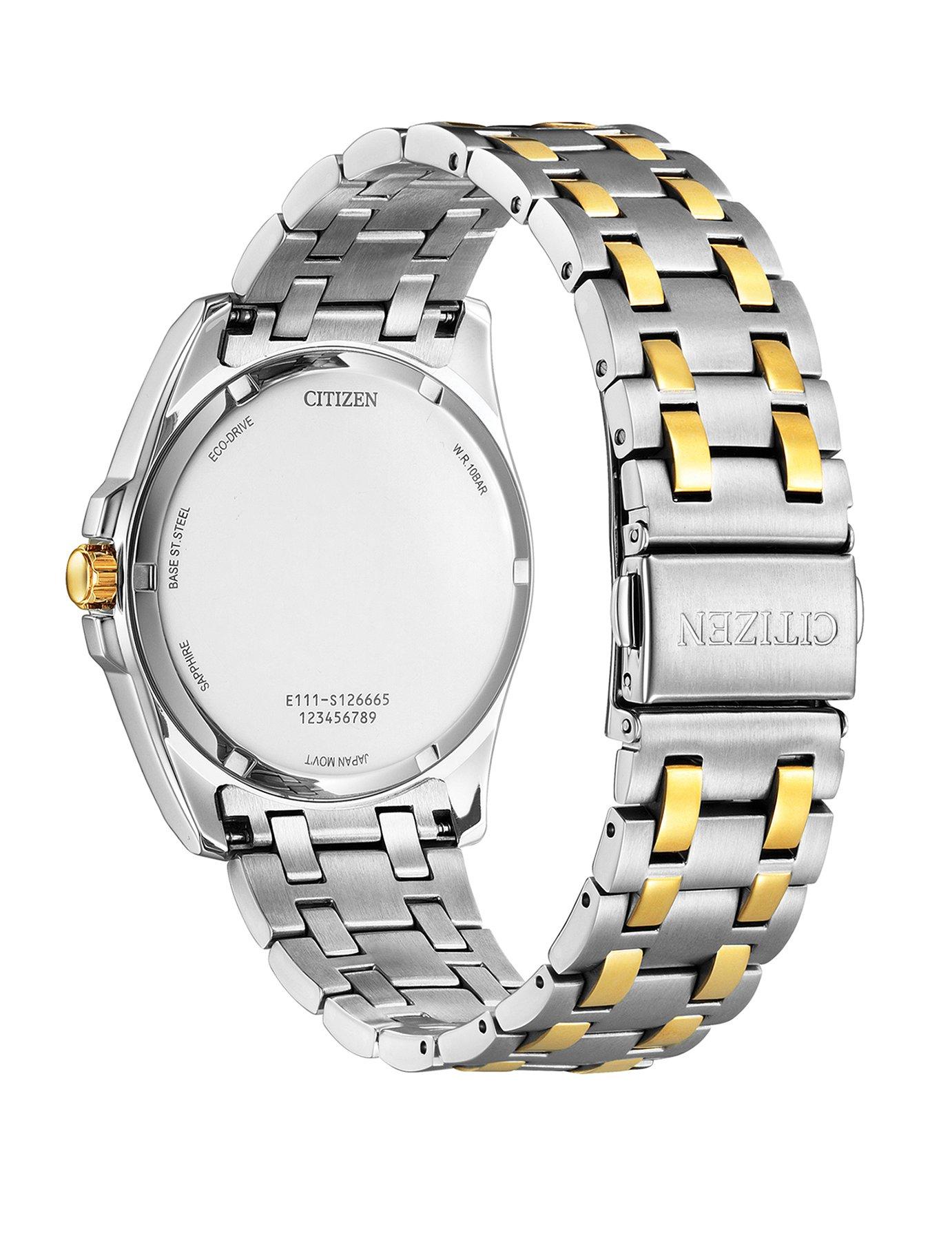  image of citizen-gents-eco-drive-bracelet-two-tone-bracelet
