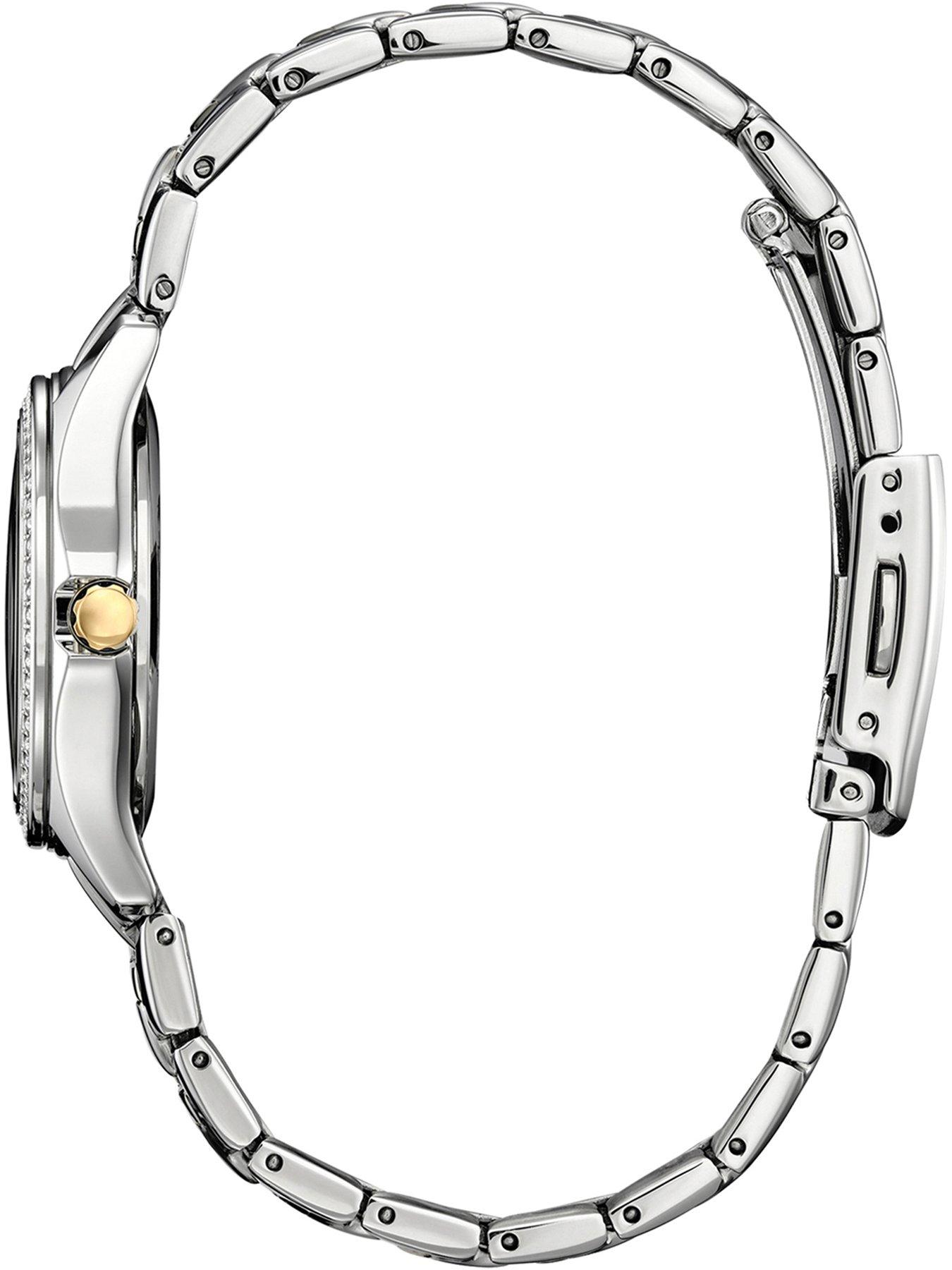Image 3 of 7 of Citizen LADIES ECO-DRIVE CRYSTAL CASE Two tone bracelet