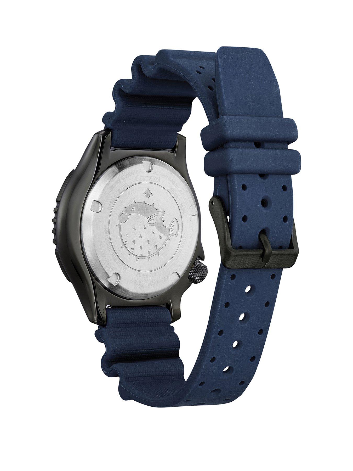  image of citizen-gents-automatic-promaster-blue-pu-watch