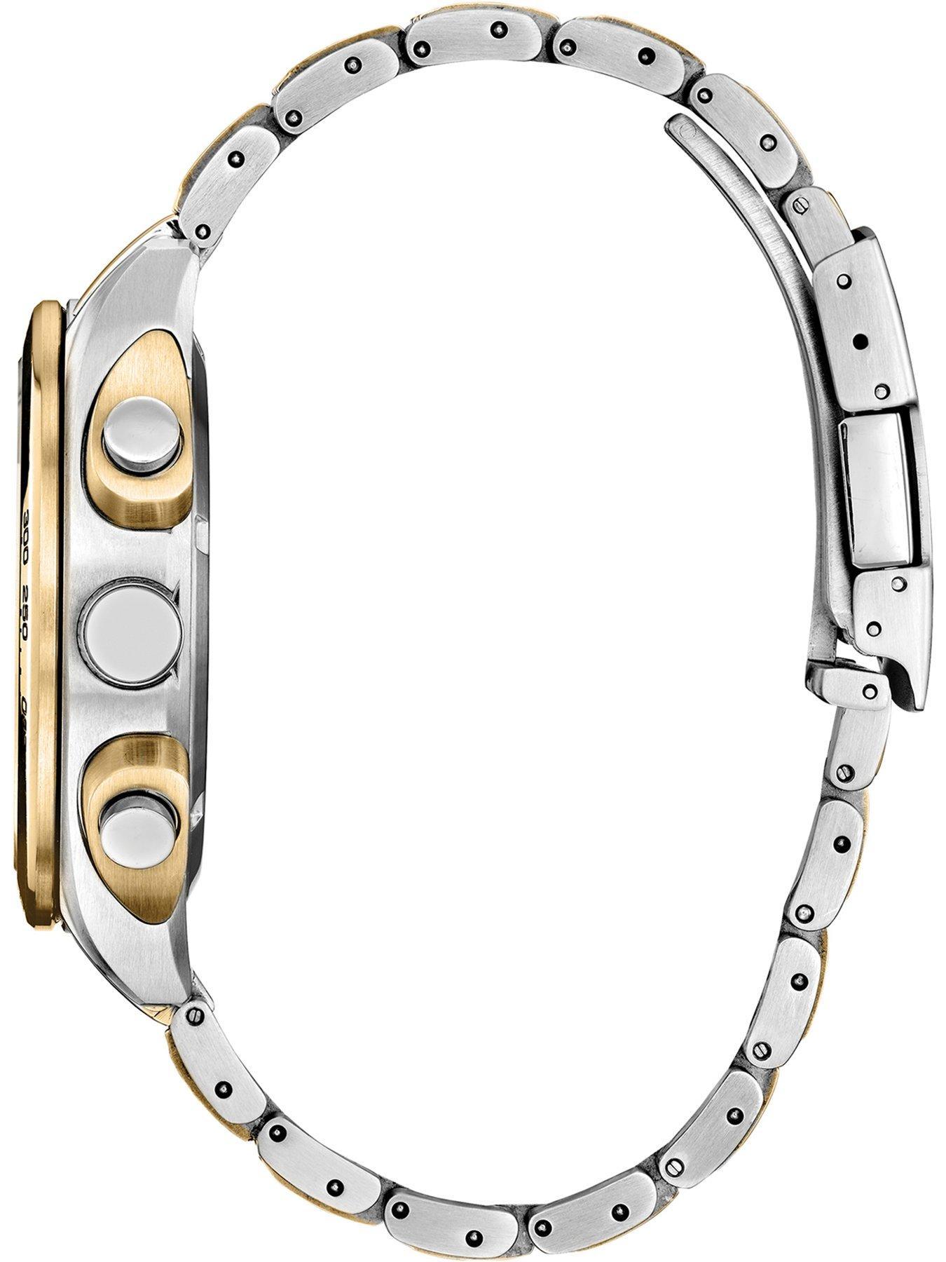  image of citizen-gents-eco-drive-chronograph-two-tone-bracelet