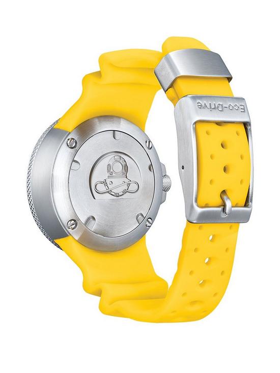 stillFront image of citizen-gents-eco-drive-promaster-yellow-pu-watch