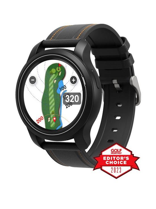 front image of golfbuddy-aim-w12-golf-gps-smart-watch