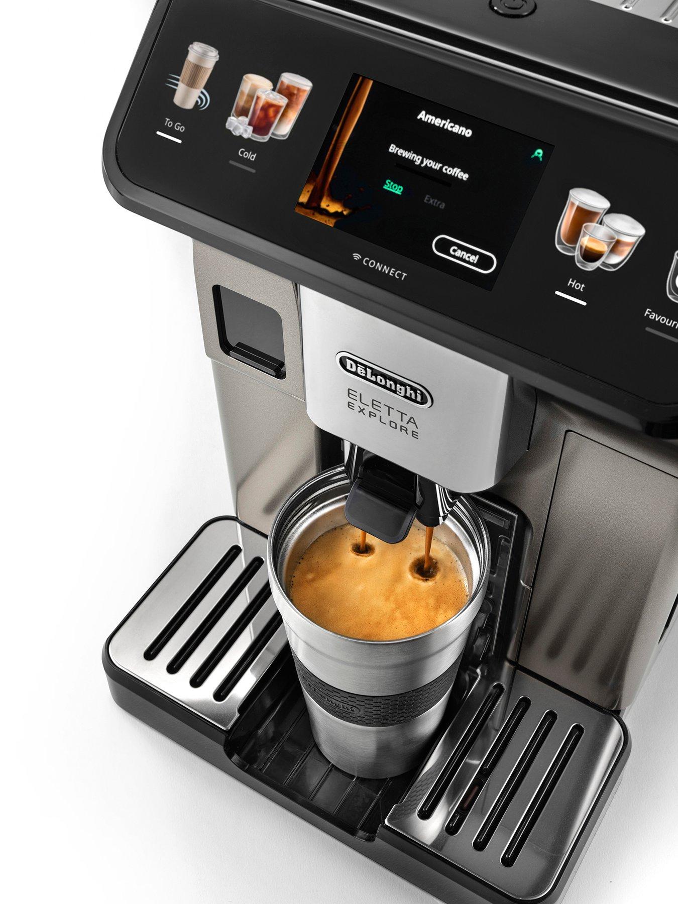 DeLonghi Eletta Explore Bean to Cup Coffee Machine with Cold Brew ...
