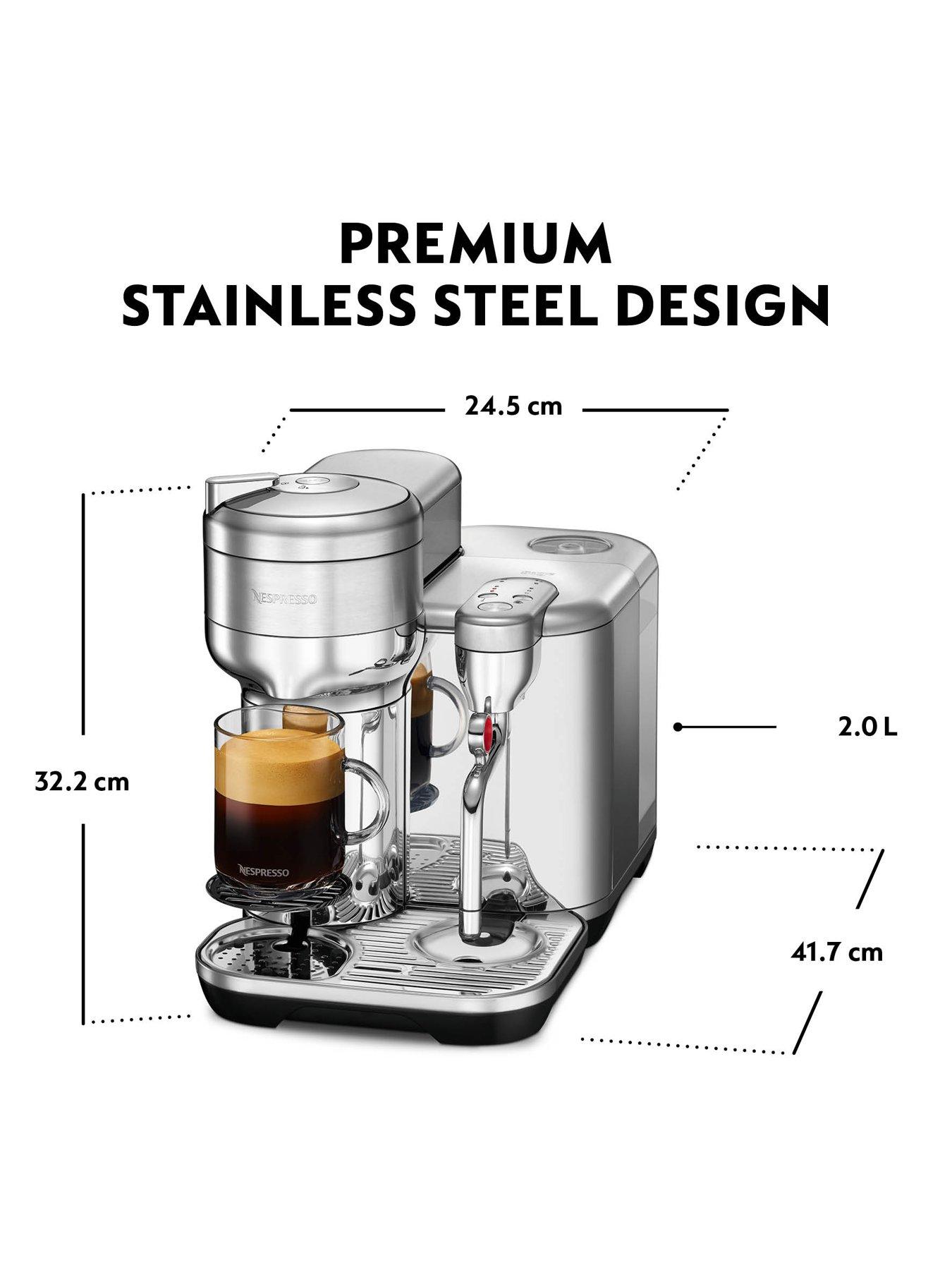 Nespresso Vertuo Creatista by Sage – Stainless Steel Littlewoods
