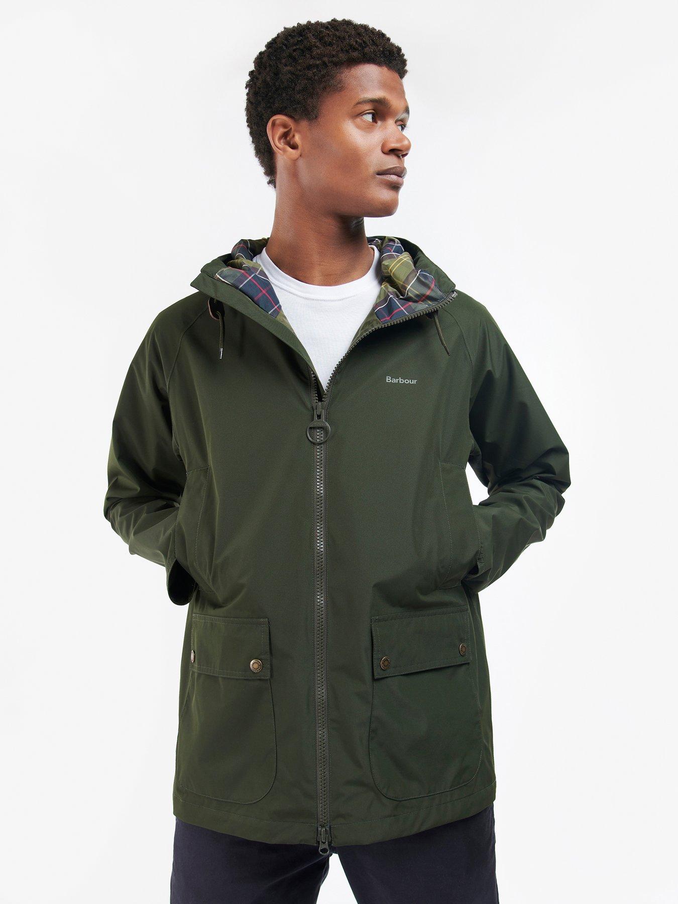Barbour Hooded Domus Jacket Green Littlewoods