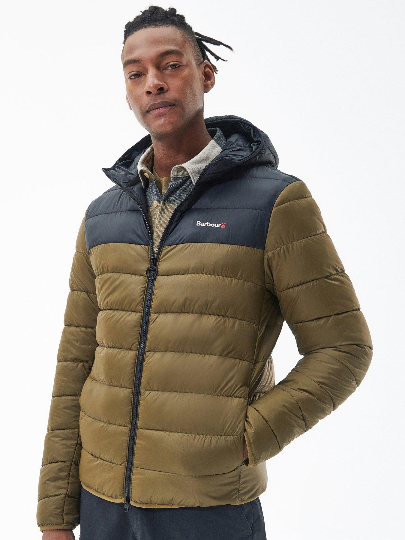 Barbour burne store hooded quilted coat