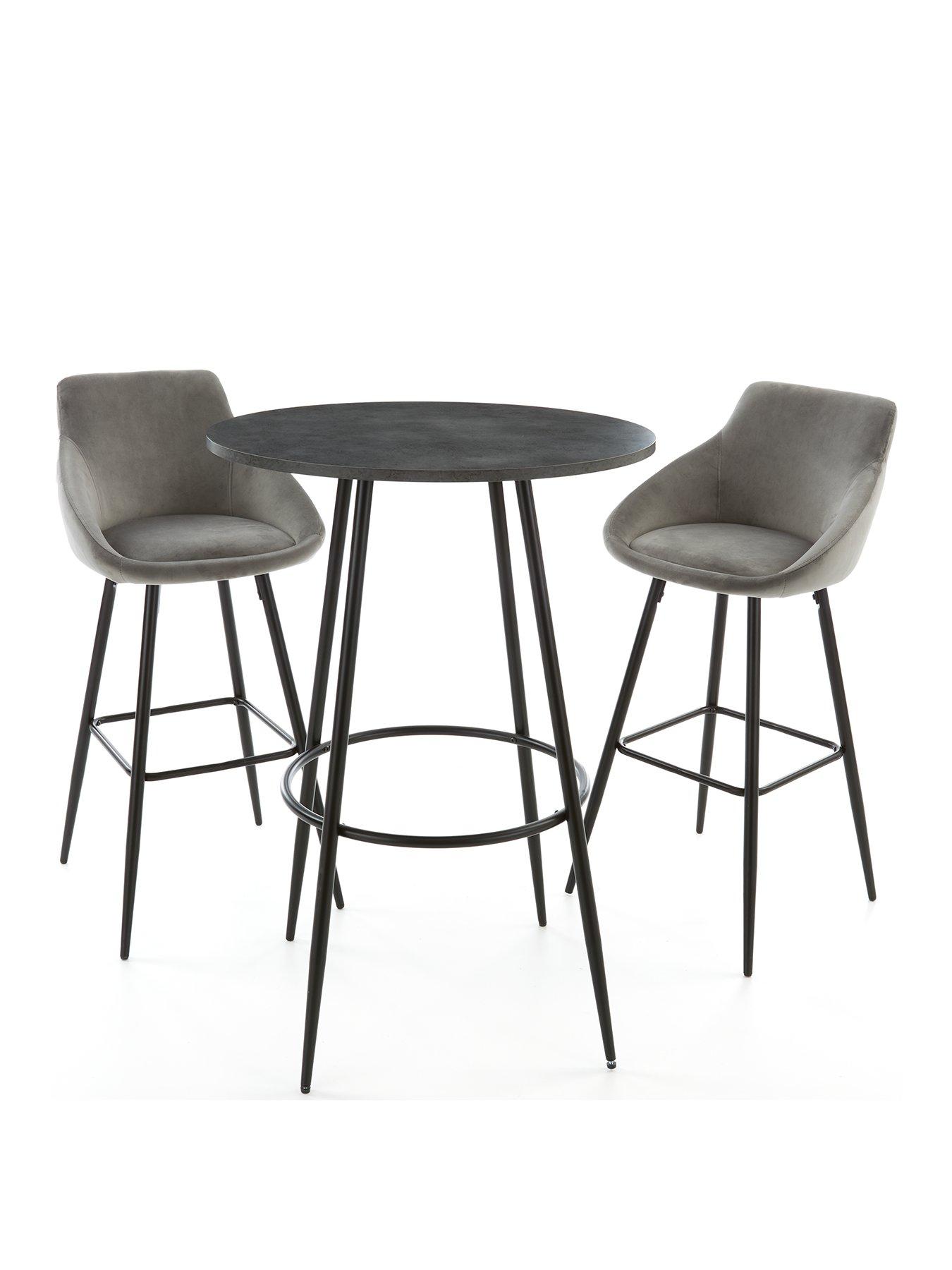  image of very-home-dahlia-high-bar-table-and-2-stool-set