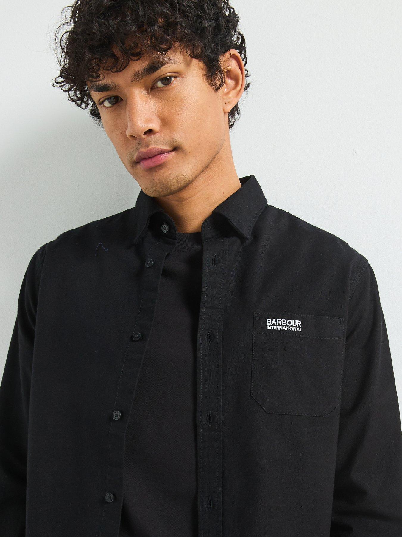 Image 4 of 4 of Barbour International International Kinetic Cotton Oxford Shirt - Black