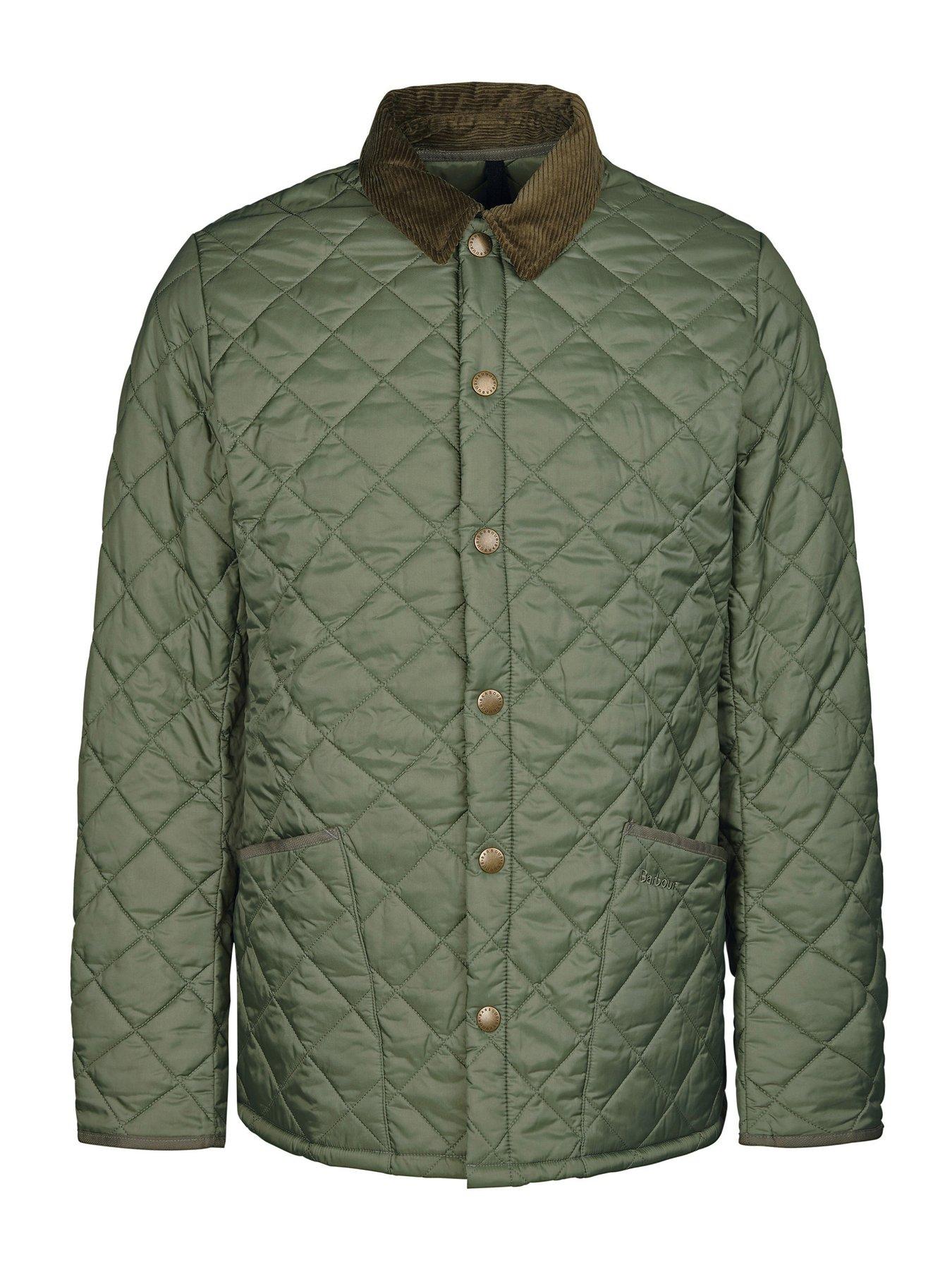 Barbour Heritage Liddesdale Quilted Jacket Green Littlewoods