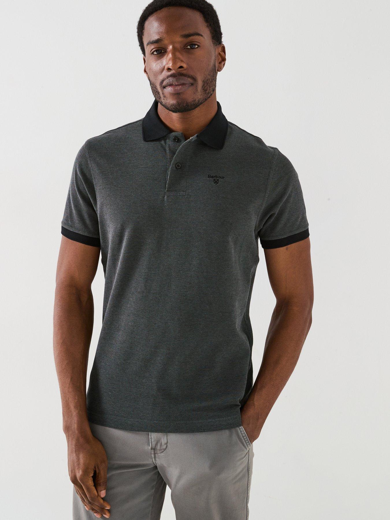 Barbour Essential Sports Mix Regular Fit Polo Shirt - Dark Grey