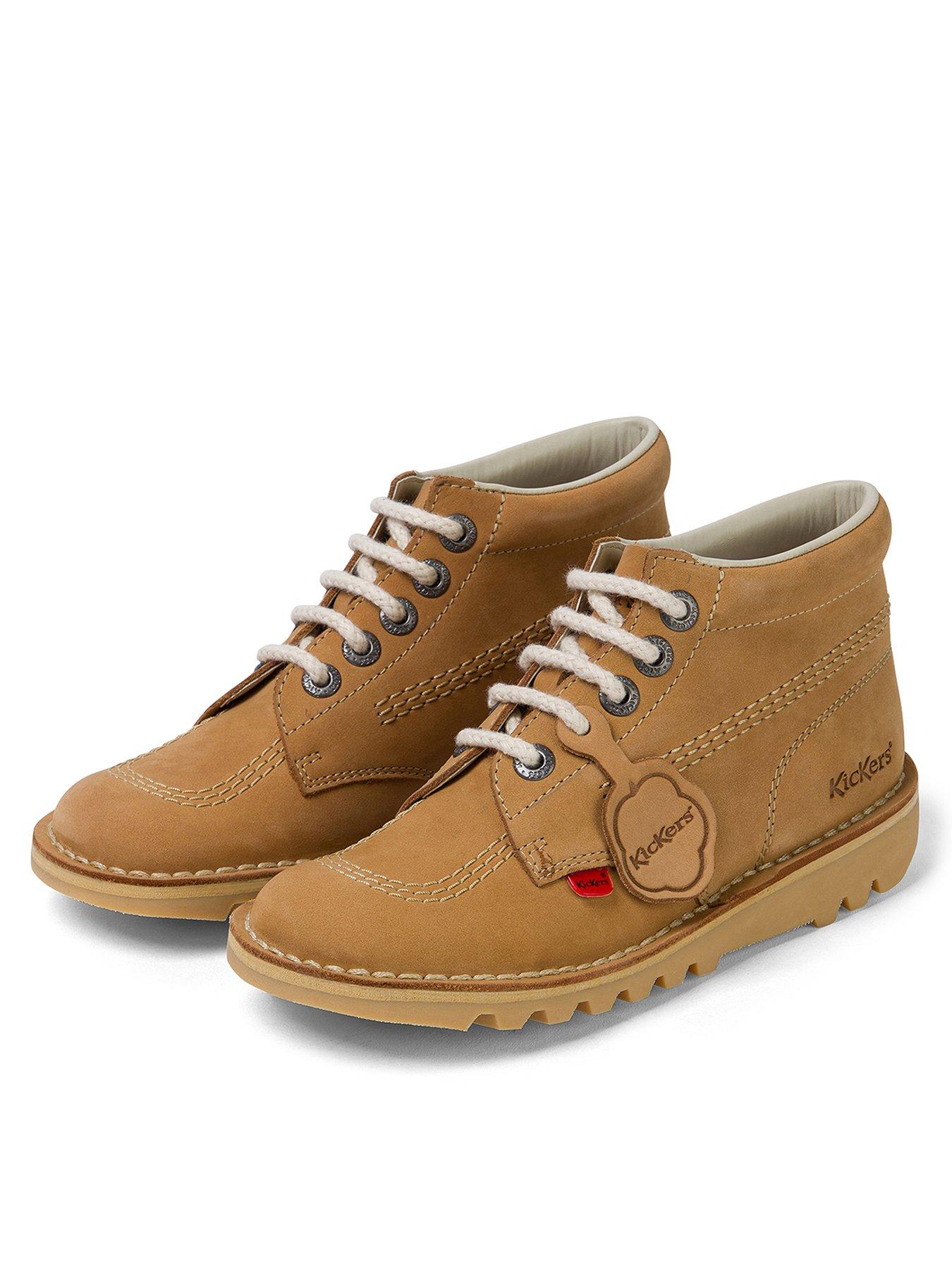  image of kickers-kick-hi-nubuck-ankle-boot-tan