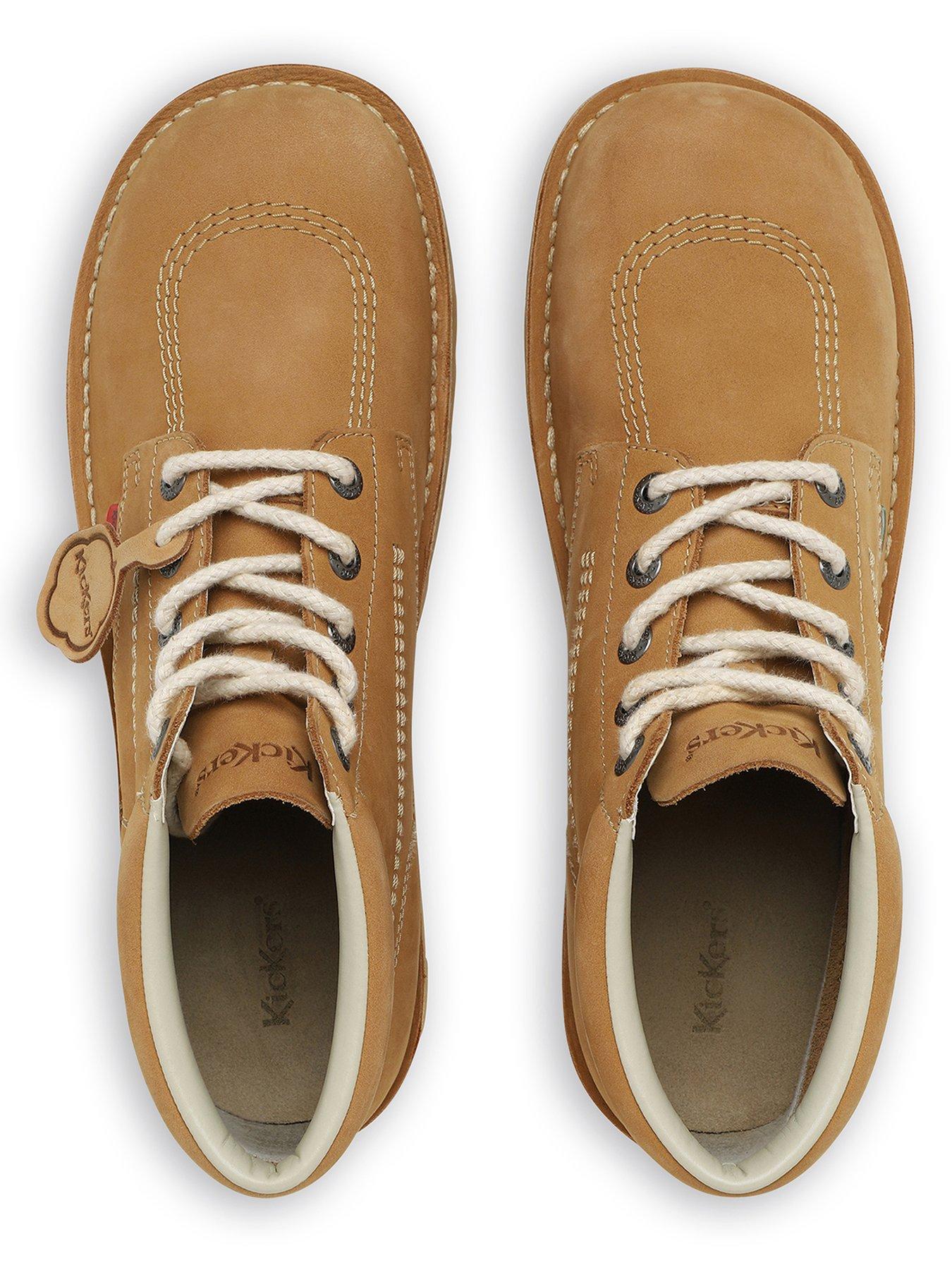  image of kickers-kick-hi-nubuck-ankle-boot-tan