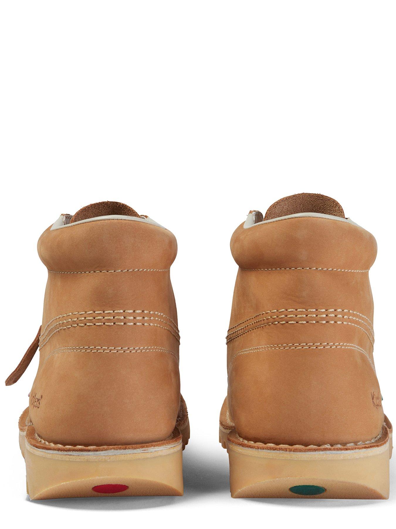  image of kickers-kick-hi-nubuck-ankle-boot-tan