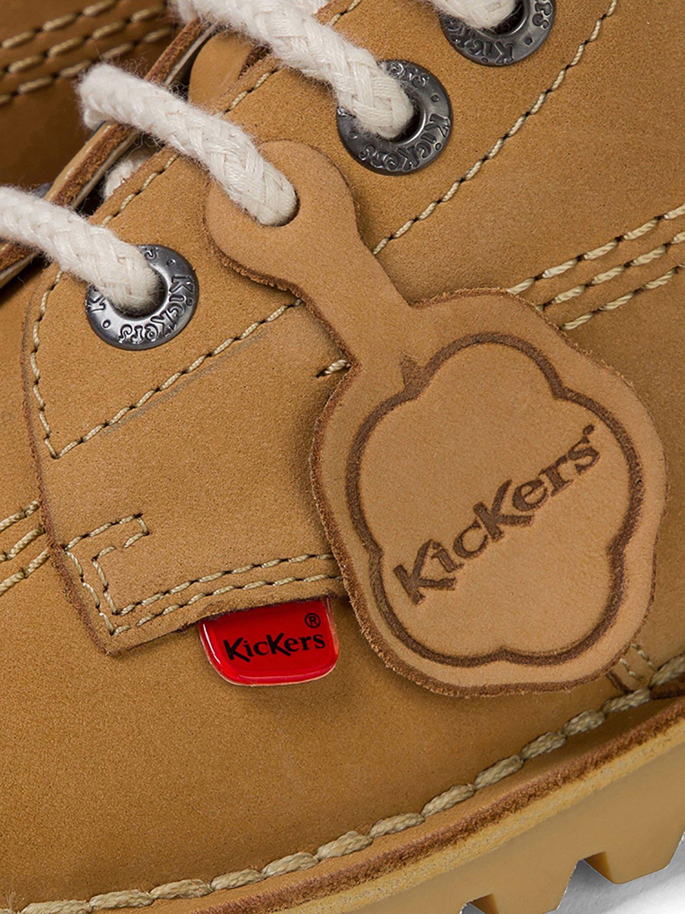  image of kickers-kick-hi-nubuck-ankle-boot-tan