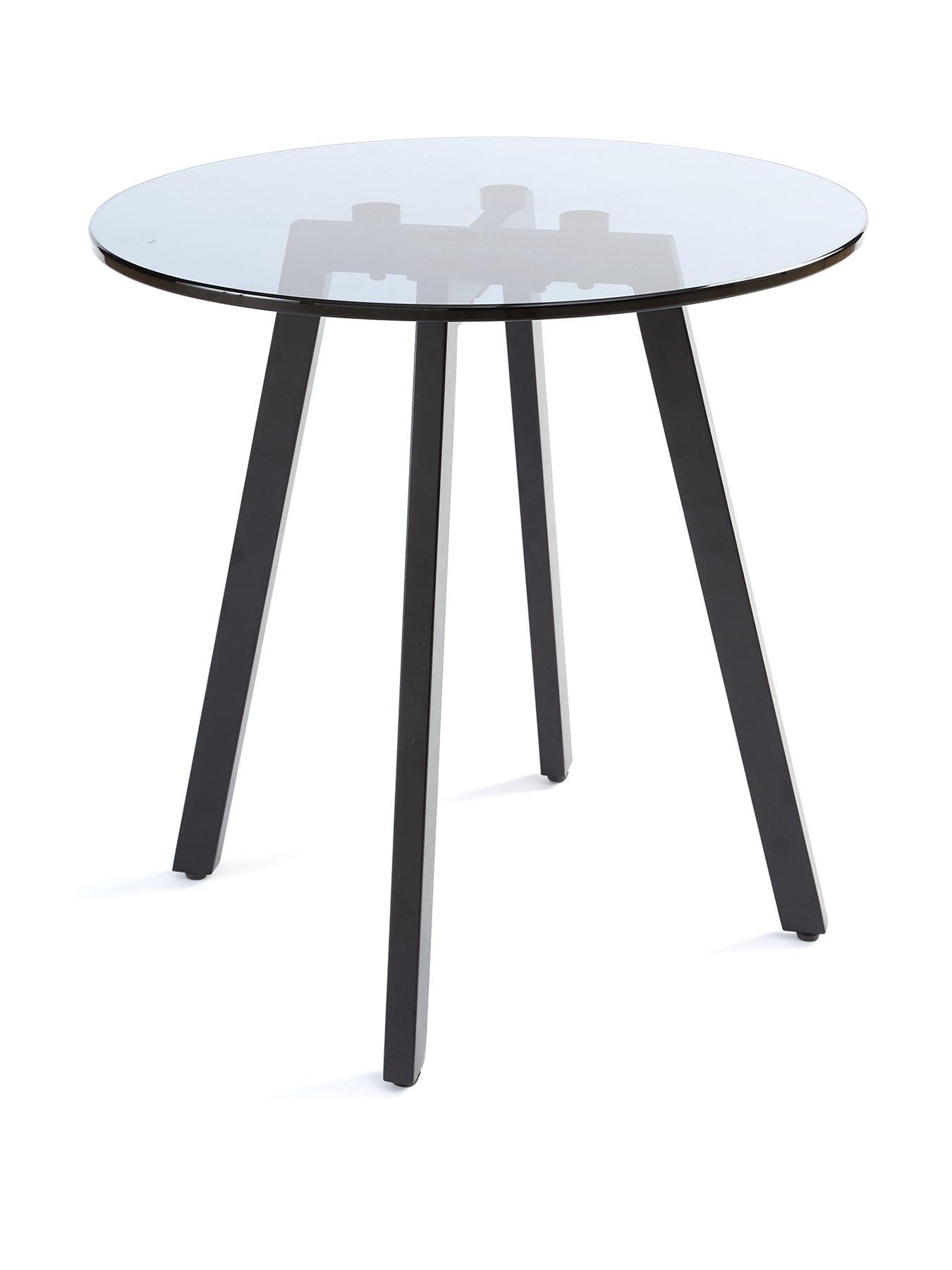 Very Home Triplo Glass Top Side Table