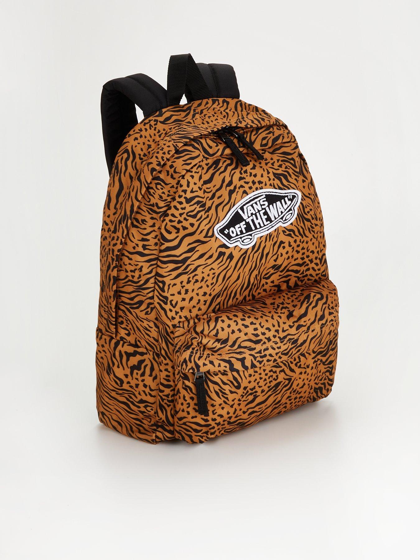 Leopard print backpack clearance vans