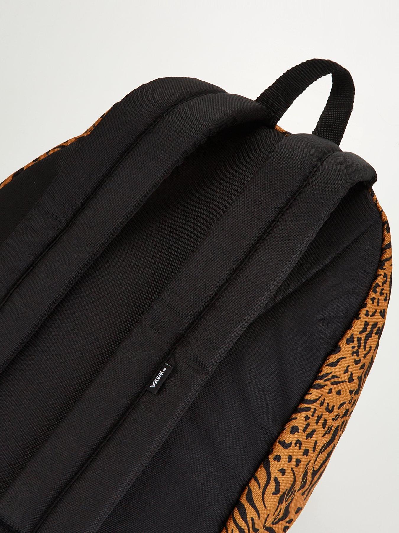 Vans black clearance leopard print backpack