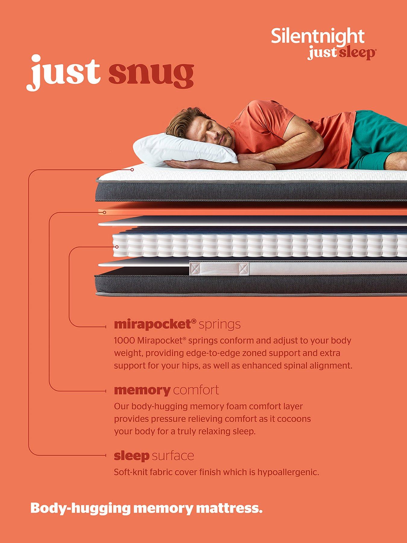 Image 7 of 8 of Silentnight Just Snug Mattress - Medium