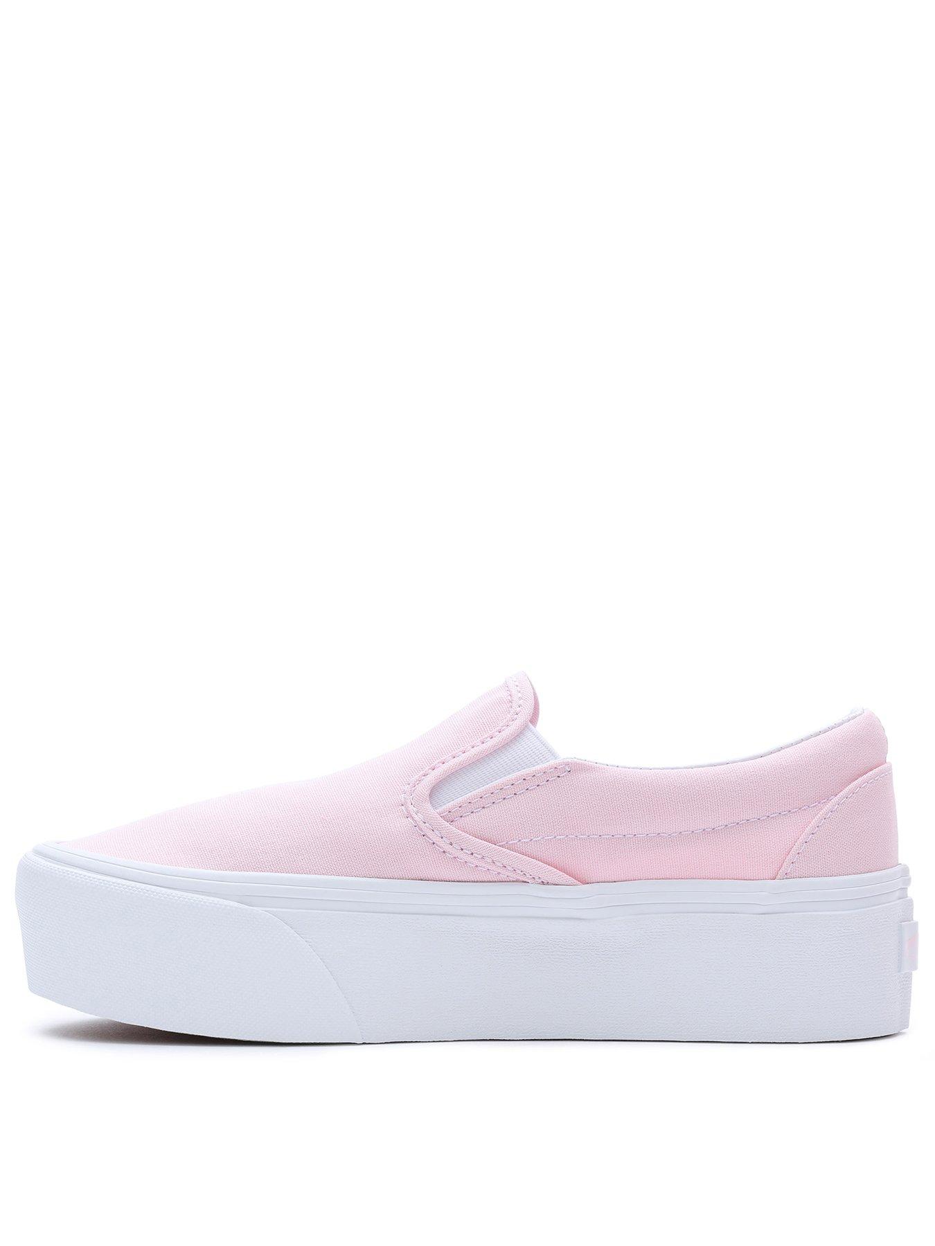 Pink van best sale slip ons