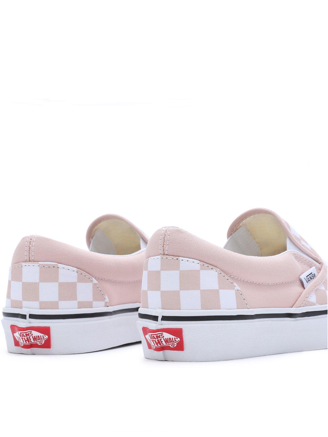 Pink and hotsell brown checkered vans