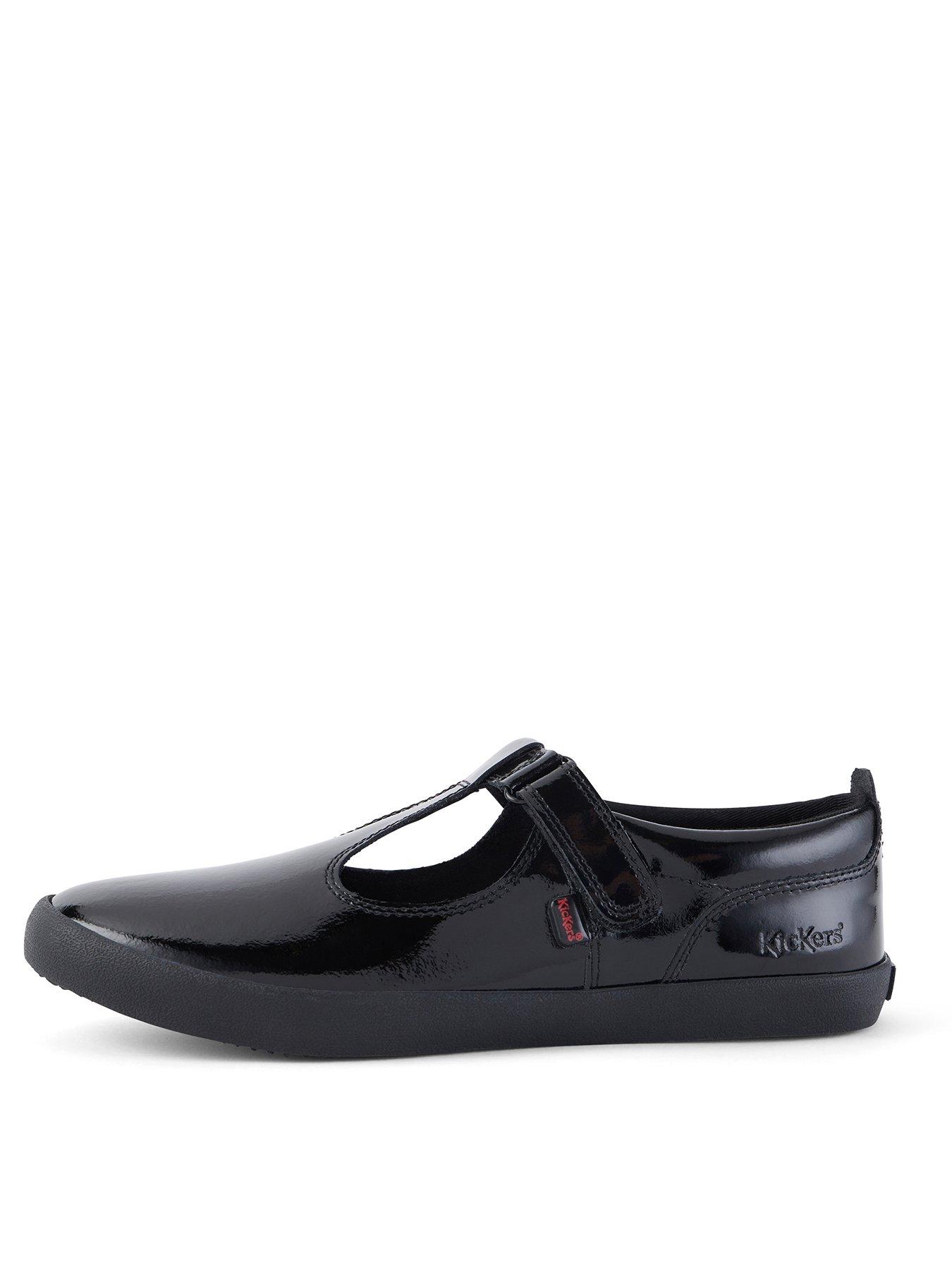undefined Kariko T-strap Patent School Shoe - Black